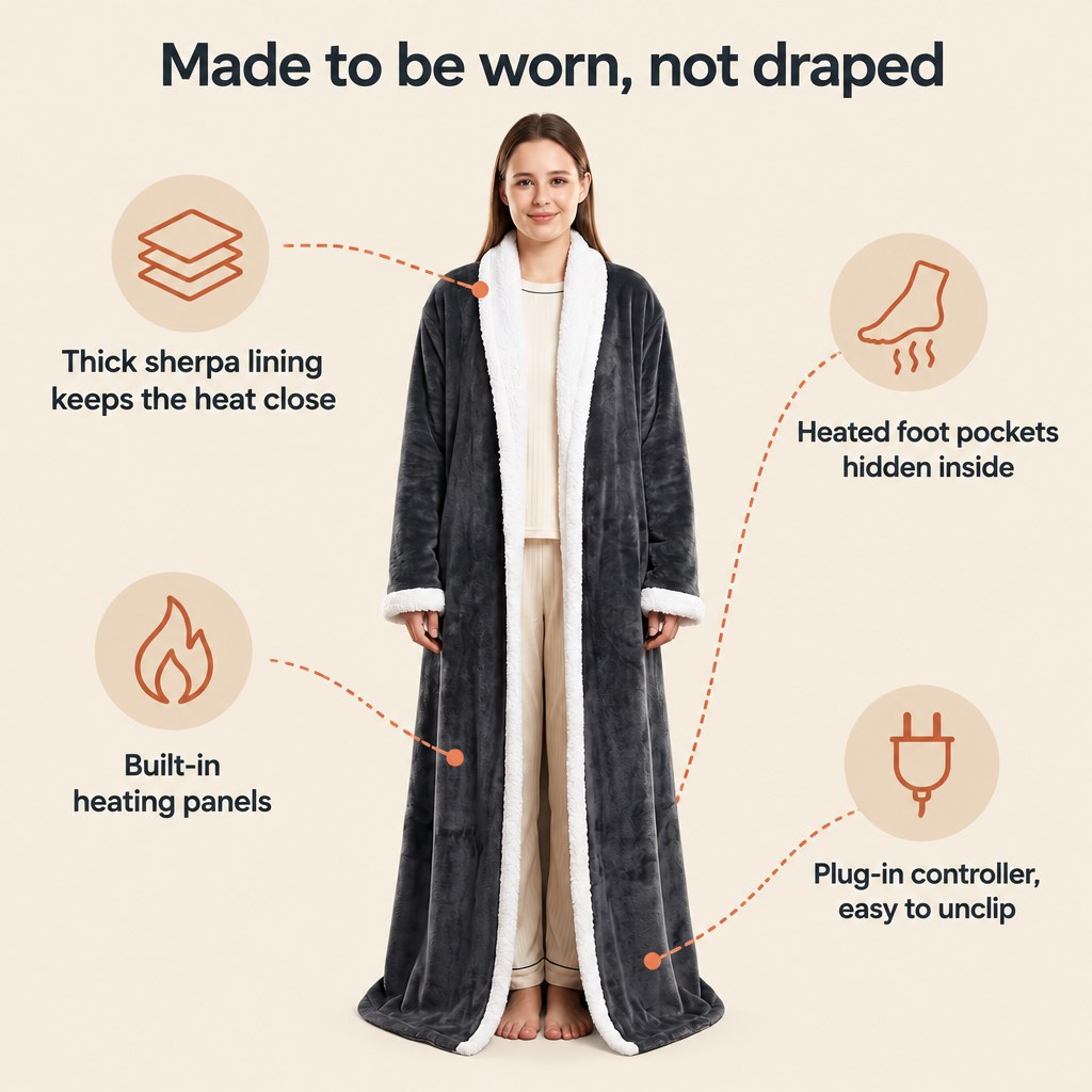 Ember & Hush Heated Robe