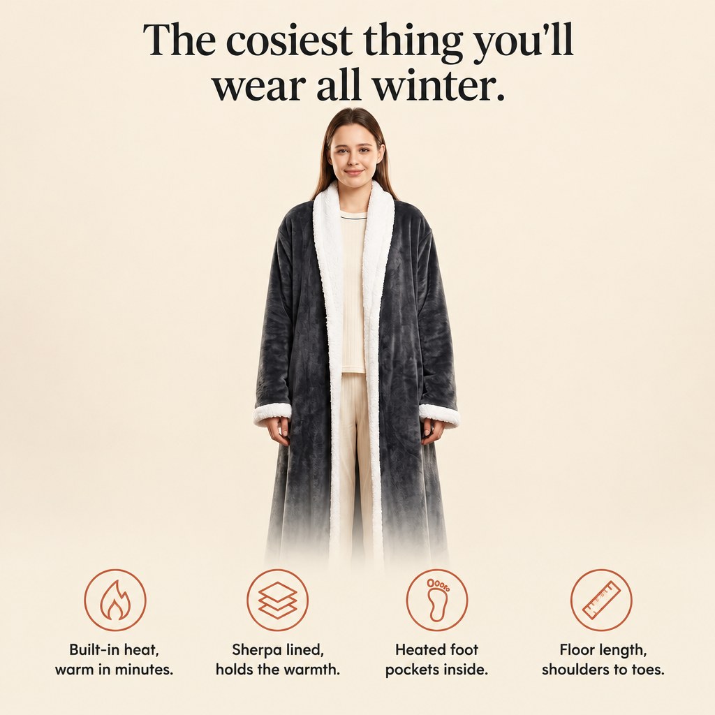 Ember & Hush Heated Robe